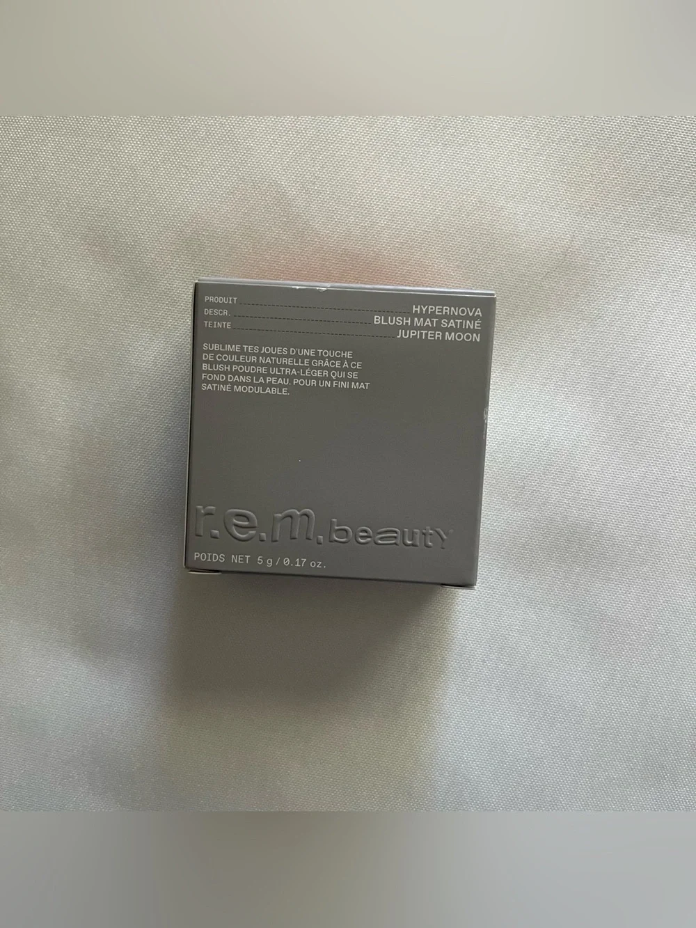 r.e.m. beauty Hypernova Satin Matte Blush Shade Jupiter Moon Full Size NWT